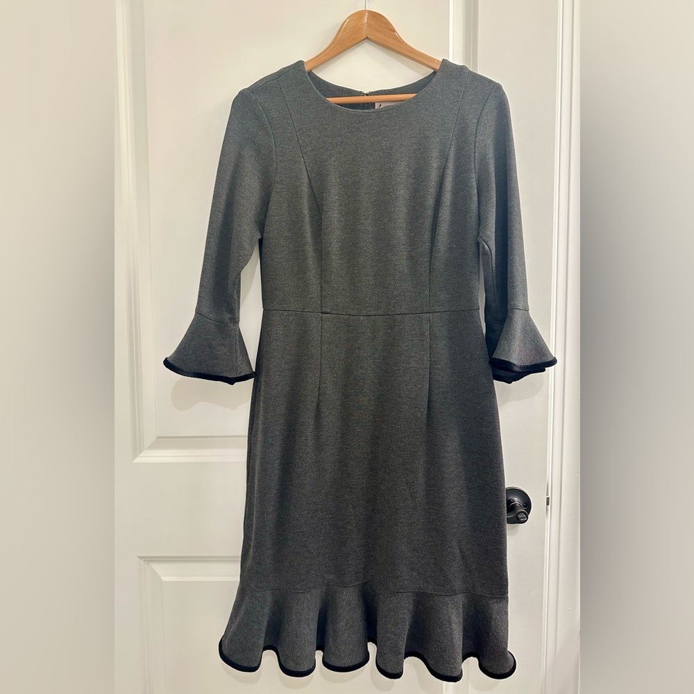 Nanette flutter ruffle dress.